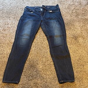 Vintage Express Mid Rise Jean Leggings Dark Wash 10